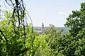 Blick über Erlangen vom Burgberg aus Richtung Süden